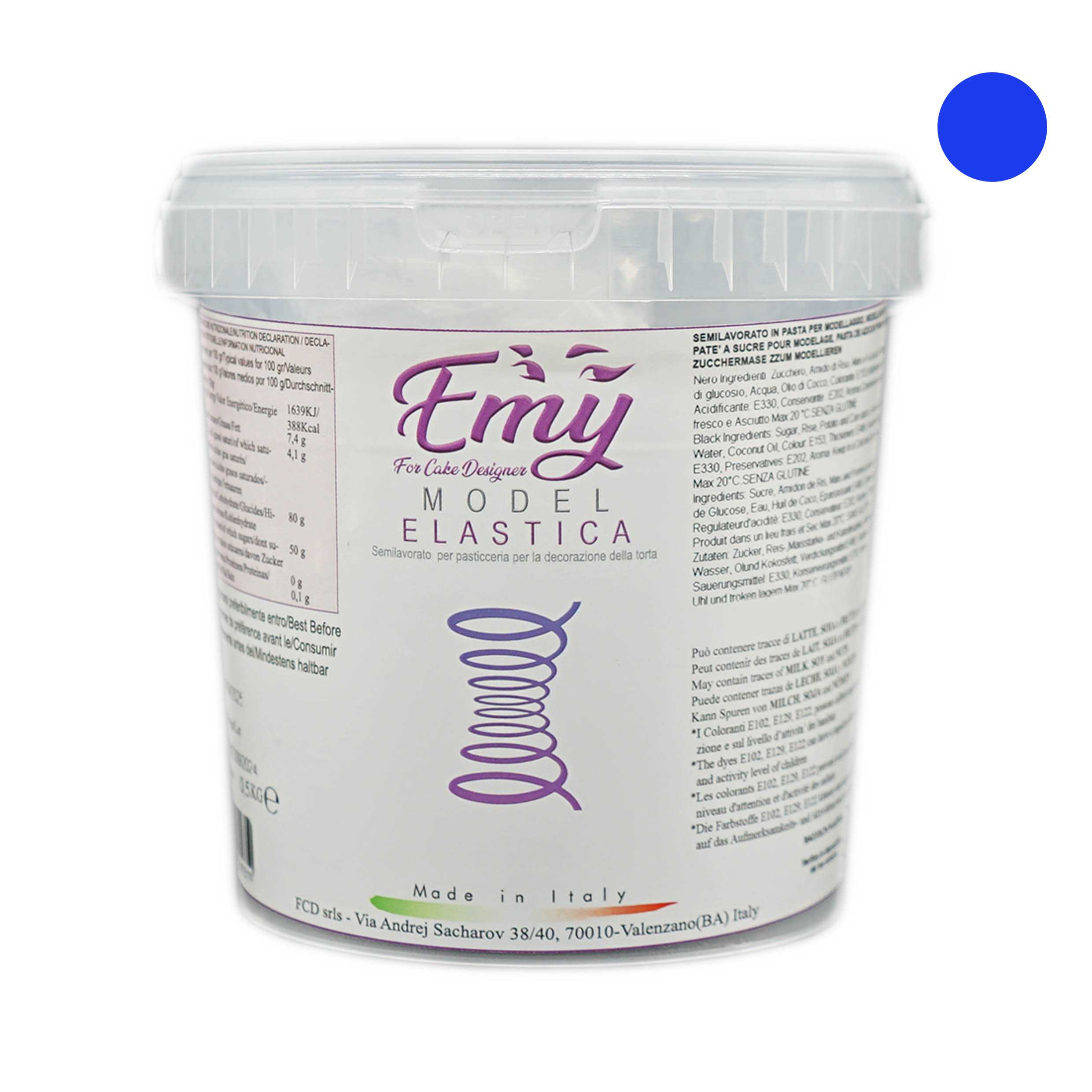  Foto: Emy Model ELASTICA Blu Brillante 1 KG